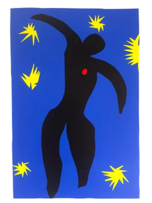 After Henri Matisse Vintage 1991 Jazz Portfolio Lithograph Print " Icare / Icarus " 1947