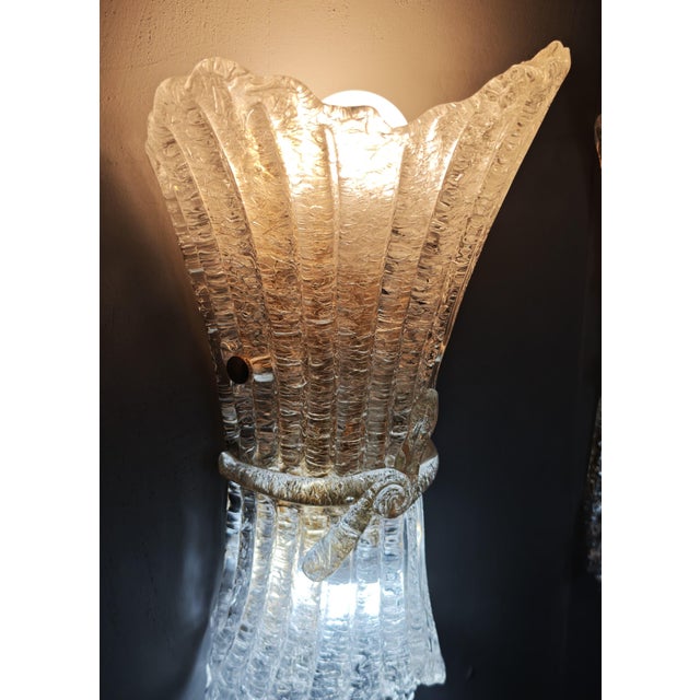 Italian 27/APM Wall Lights in Gold Graniglia Glass from Italamp, 1980s, Set of 3 For Sale - Image 12 of 18