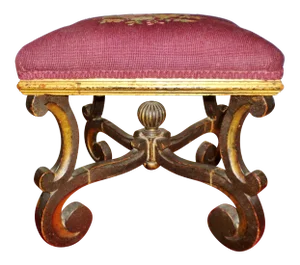 1700s Antique Baroque Footstool