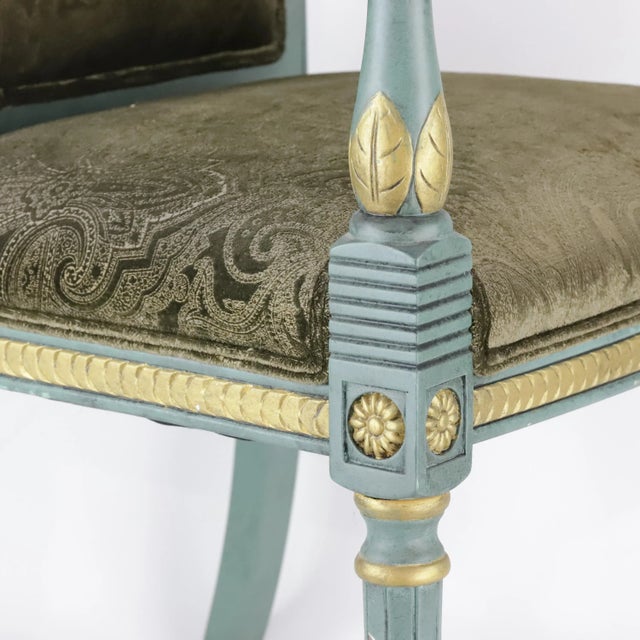 Pair of Vintage Hand Carved Armchairs For Sale - Image 9 of 12