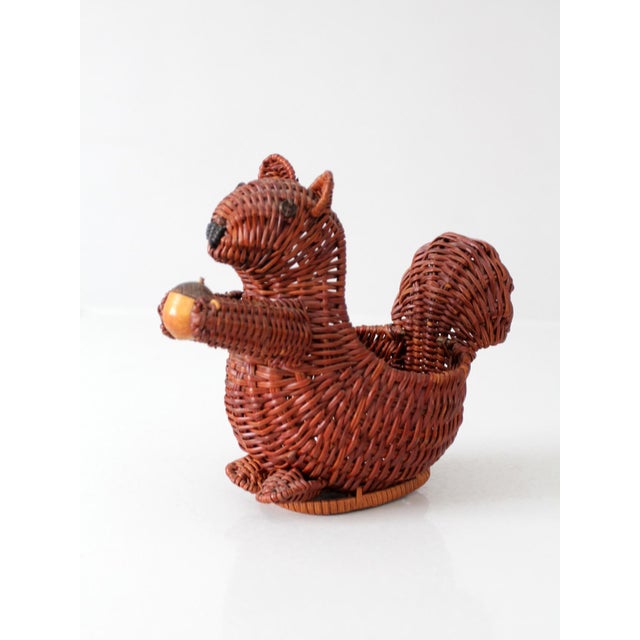 Vintage Wicker Squirrel Basket For Sale - Image 13 of 13