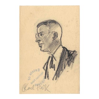 1930s Norman Kent Portrait of a Man For Sale