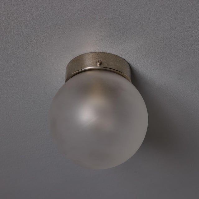 1950s Mauri Almari Model Ea 11 Glass and Metal Wall or Ceiling Lamp for Itsu For Sale - Image 17 of 18
