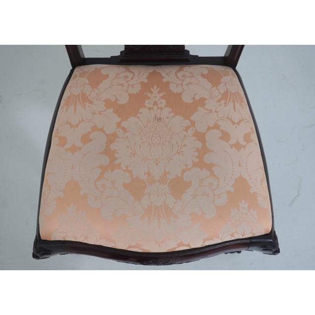 Set of 4 Antique Chippendale Style Mahogany Dining Chairs For Sale - Image 11 of 18