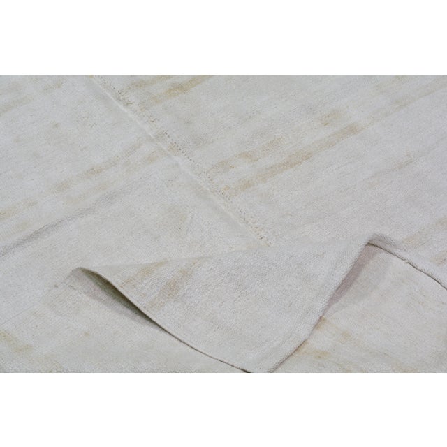 Turkish Vintage Turkish Flatweave Hemp Rug, 4'1''x6'8'' For Sale - Image 3 of 3