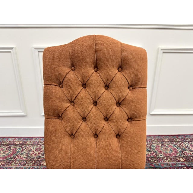 English Chesterfield President Chairs, Set of 6 For Sale - Image 16 of 18