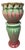 Monumental Antique Weller Pottery Blended Majolica Jardiniere & Pedestal Set For Sale