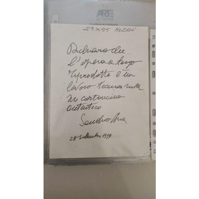 Sandro Chia, Untitled, 1999, Mixed Media on Cardboard, Framed For Sale - Image 10 of 11