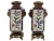 Chinoiserie 19th Century French Chinoiserie Cloisonne Bronze Vases - A Pair For Sale - Image 3 of 7