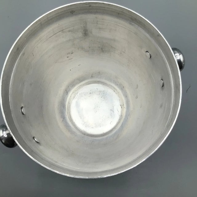Aluminum Knob Handle Champagne/Wine Cooler Bucket For Sale - Image 9 of 12