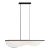 Visual Comfort Modern Nyra 60 Linear Suspension LED Nightshade Black For Sale