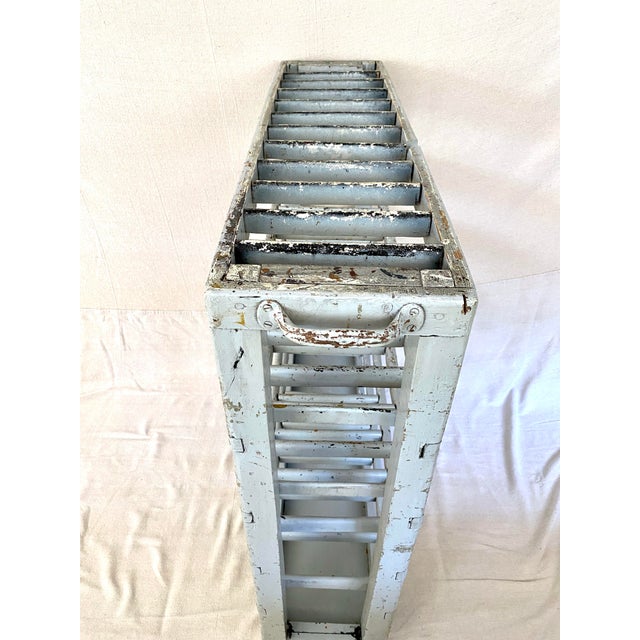 Vintage French Boulangerie Bakery Cart Rack For Sale - Image 11 of 12