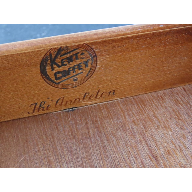 Wood Kent Coffey Mid Century Modern Nightstands End Side Tables a Pair 6904 For Sale - Image 7 of 18
