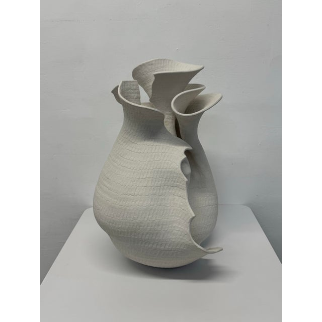 Mid-Century Modern Guy Dawson Large Modernist Sculptural Studio Pottery Vase, Signed For Sale - Image 3 of 12