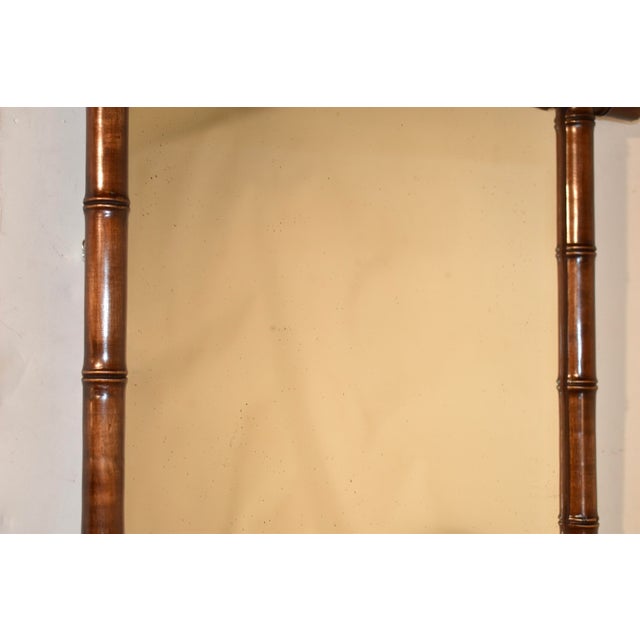 1900 - 1909 Faux Bamboo Mirror From France, Circa 1900 For Sale - Image 5 of 11