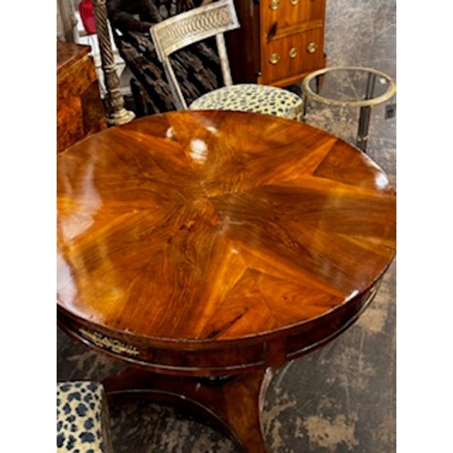 Fine 19th C. German Walnut and Ebony Center Table For Sale - Image 4 of 8