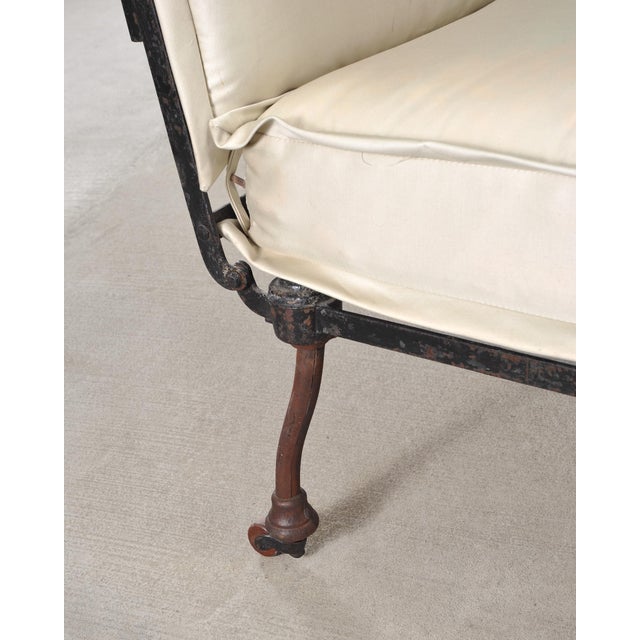 Late 19th C. French Campaign Style Iron Bronze Chaise Longue For Sale - Image 16 of 18