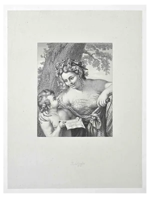 Roberto Taparelli, The Music Lesson, Lithograph, 19th Century