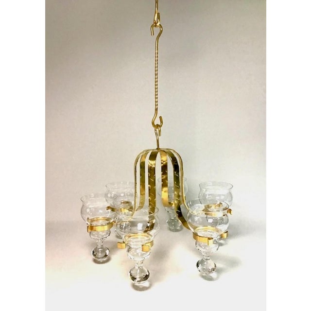 Mid-Century Modern Wrought Iron Chandelier by Bertil Vallien for Boda, 1960s For Sale - Image 3 of 11