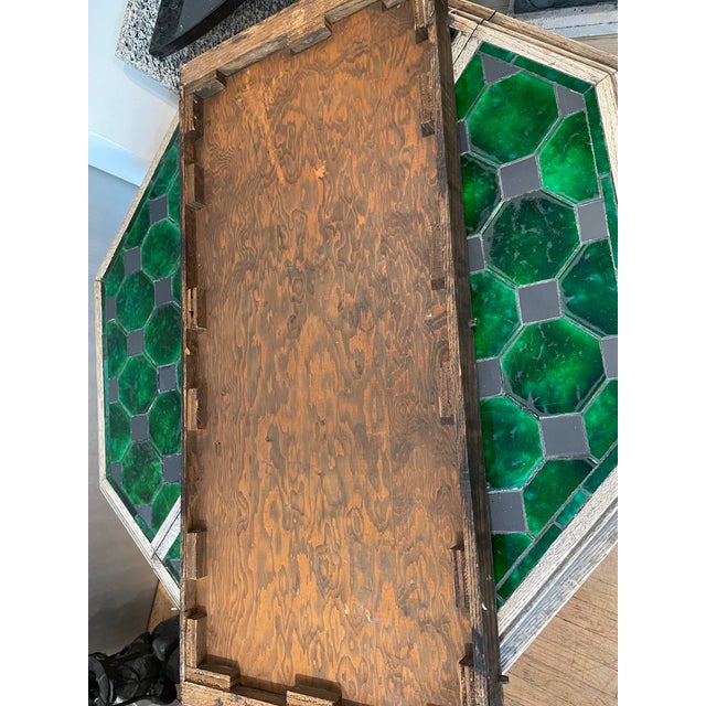 1960s Spectacular Brutalist Mid Century Inlaid Tile Dining Table For Sale - Image 4 of 7