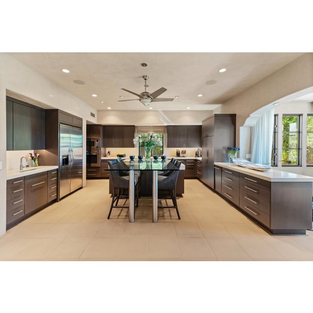 Barbara Barry for McGuire Caned Barstool With Cushion, Four Available For Sale - Image 11 of 12