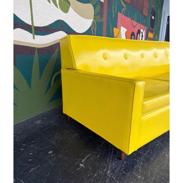 Mid-Century Modern Mid Century Castro Convertible Loveseat For Sale - Image 3 of 15