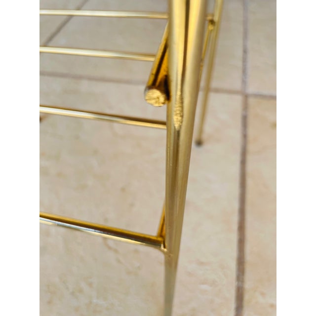 Brown Mid-Century 2-Tiered Side Table, 1960s For Sale - Image 8 of 18