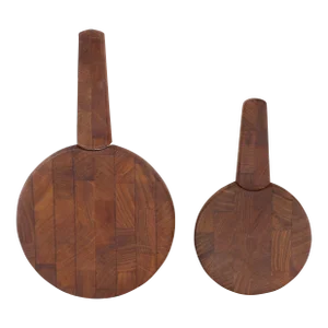 Danish Mid Century Modern Teak Cheese Cutting Board by Quistgaard for Dansk