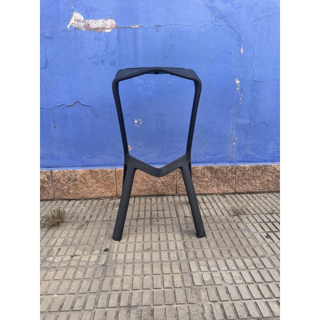 The stools are made of polypropylene. This piece has an attribution mark, I am sure that it is completely authentic and...