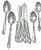 Vintage 48 Piece Stainless Steel Flatware Set by Simeon L. & George H. Rogers Co. – Mid-Century Floral Pattern - 48-Piece For Sale - Image 4 of 9
