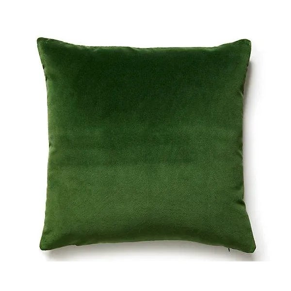 Traditional The House of Scalamandré Torino Velvet Pillow, Jungle For Sale - Image 3 of 3