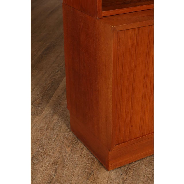 Danish Modern Teak Bookcase Hutch For Sale - Image 15 of 18
