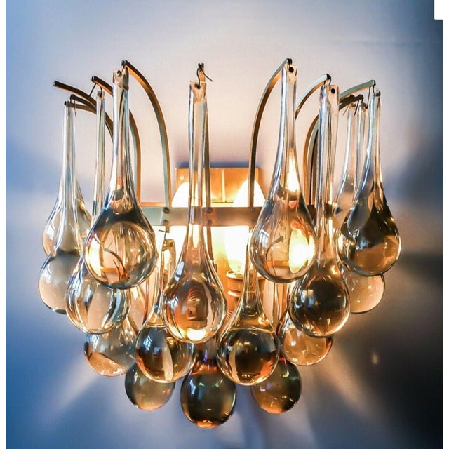 Tear Drop Wall Lamps by Christoph Palme for Palwa, 1970s, Set of 2, in Flawless conditions. Designed 1970 to 1979 I have...