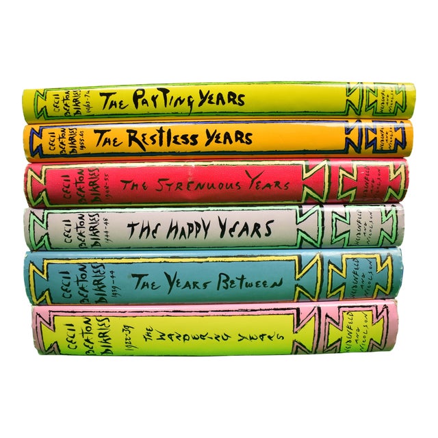 Mid 20th Century Cecil Beaton's Diaries 6 Volumes For Sale