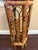 Tan Vintage Hexagonal Tortoise Shell Bamboo Plant Stand Pedestal For Sale - Image 8 of 9