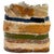 Ceramic 1970's Brutalist Art Pottery Striped Slab Oval Vase For Sale - Image 7 of 9