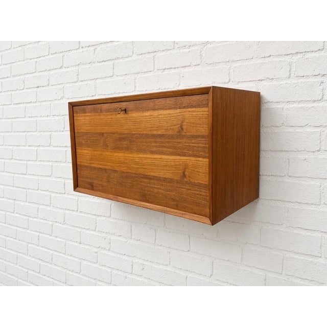 Cado Teak LP Record Cabinet by Poul Cadovius for Cado, 1960s For Sale - Image 4 of 11