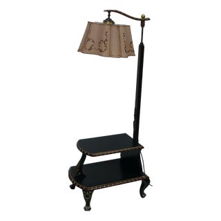 German Floor Lamp with Reading Table, 1930s For Sale