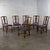 Wood Late 20th Century Georgian Style Baker Dining Chairs W/Solid Splat & Turned Front Legs Set of 6 For Sale - Image 7 of 18