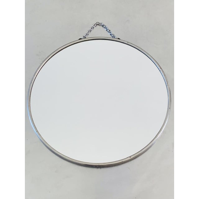 Mid-Century French Round Barbers Mirror, 1950s For Sale - Image 18 of 18