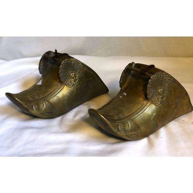 Pair of 1960s Curved Toe Brass Stirrups For Sale - Image 9 of 9