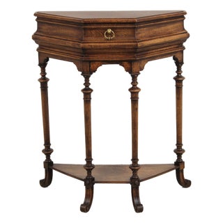 Antique English Oak Jacobean Planter Table For Sale