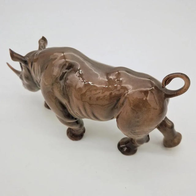 Mid-Century Modern Porcelain Figure Pointed Mole from Göbel, 1970s For Sale - Image 3 of 8