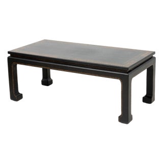 Chinese Black Lacquered Kang Table For Sale