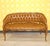 Vintage Chesterfield Style Leather Caramel Two-Seater Sofa, 1960s For Sale - Image 3 of 11