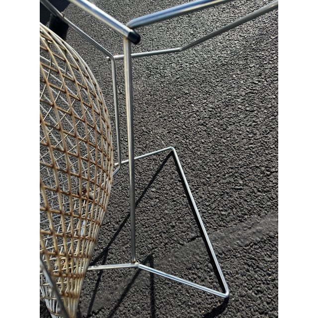 1960s Attributed Bertola Large Diamond Chair For Sale - Image 12 of 12