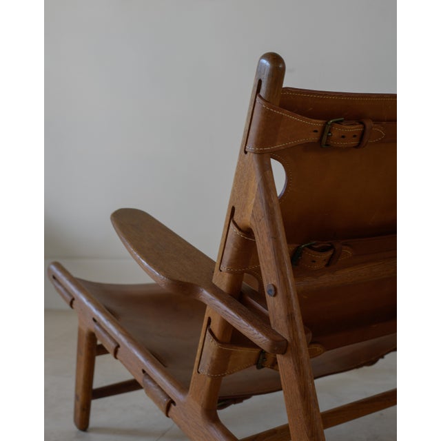Børge Mogensen 1950 Attributed to Borge Mogensen Hunting Chair for Frederica, Denmark For Sale - Image 4 of 13