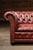 Mid 20th Century Vintage Leather Tufted Chesterfield Sofa With Nailhead Trim in Burgundy For Sale - Image 5 of 8