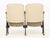 Pair of Bouwerie Lane Theater Beige Upholstered Seats For Sale - Image 11 of 11