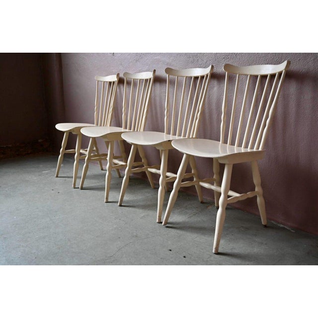 Bistrot Bohèmian Chairs in Wood from Baumann, Set of 4 For Sale - Image 5 of 18